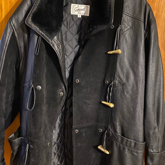 Leather & Suede Coat - Picture 6 of 6